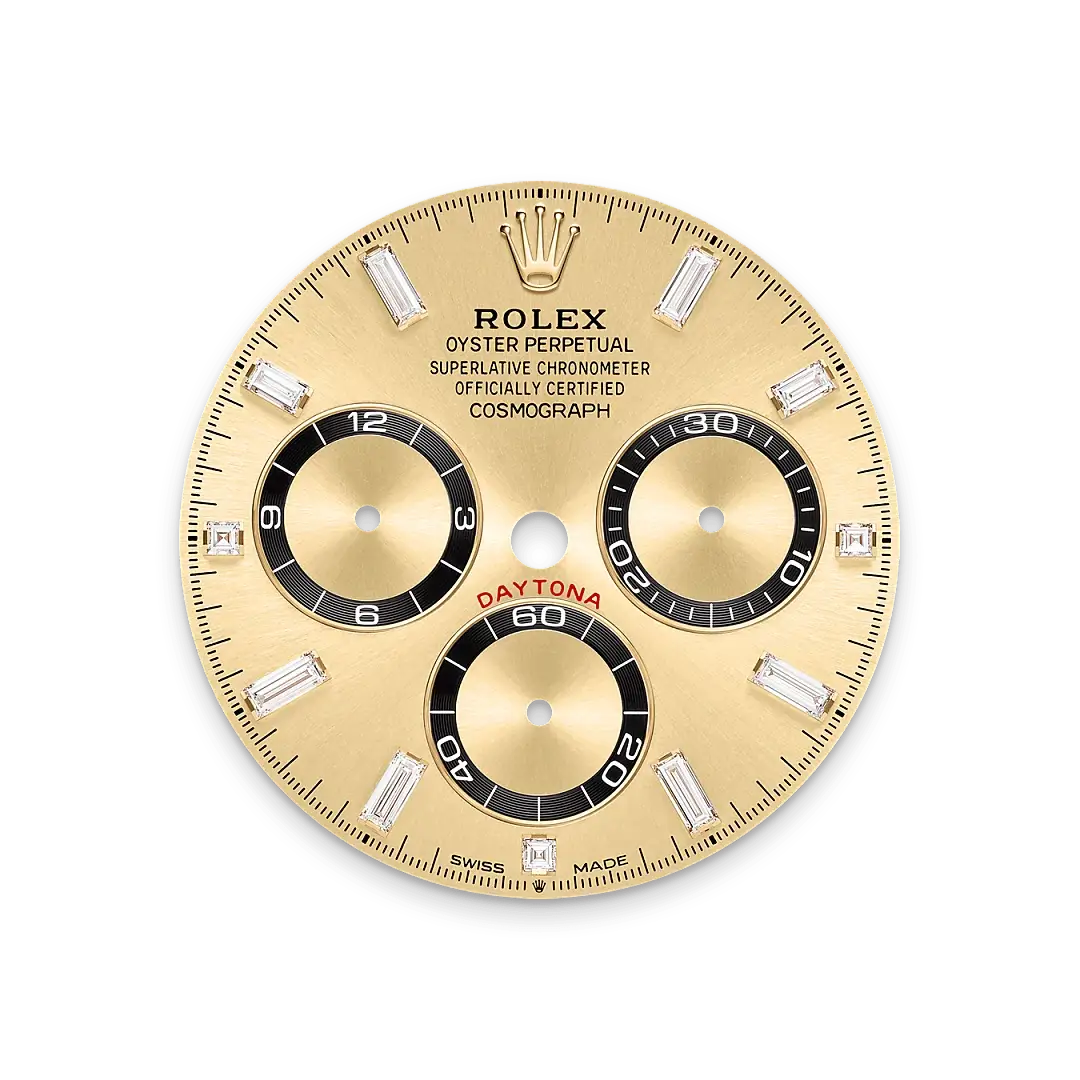 Rolex Cosmograph Daytona in 18 ct yellow gold with lugs set with diamonds, M126538TBR-0004 - Swiss Time Square