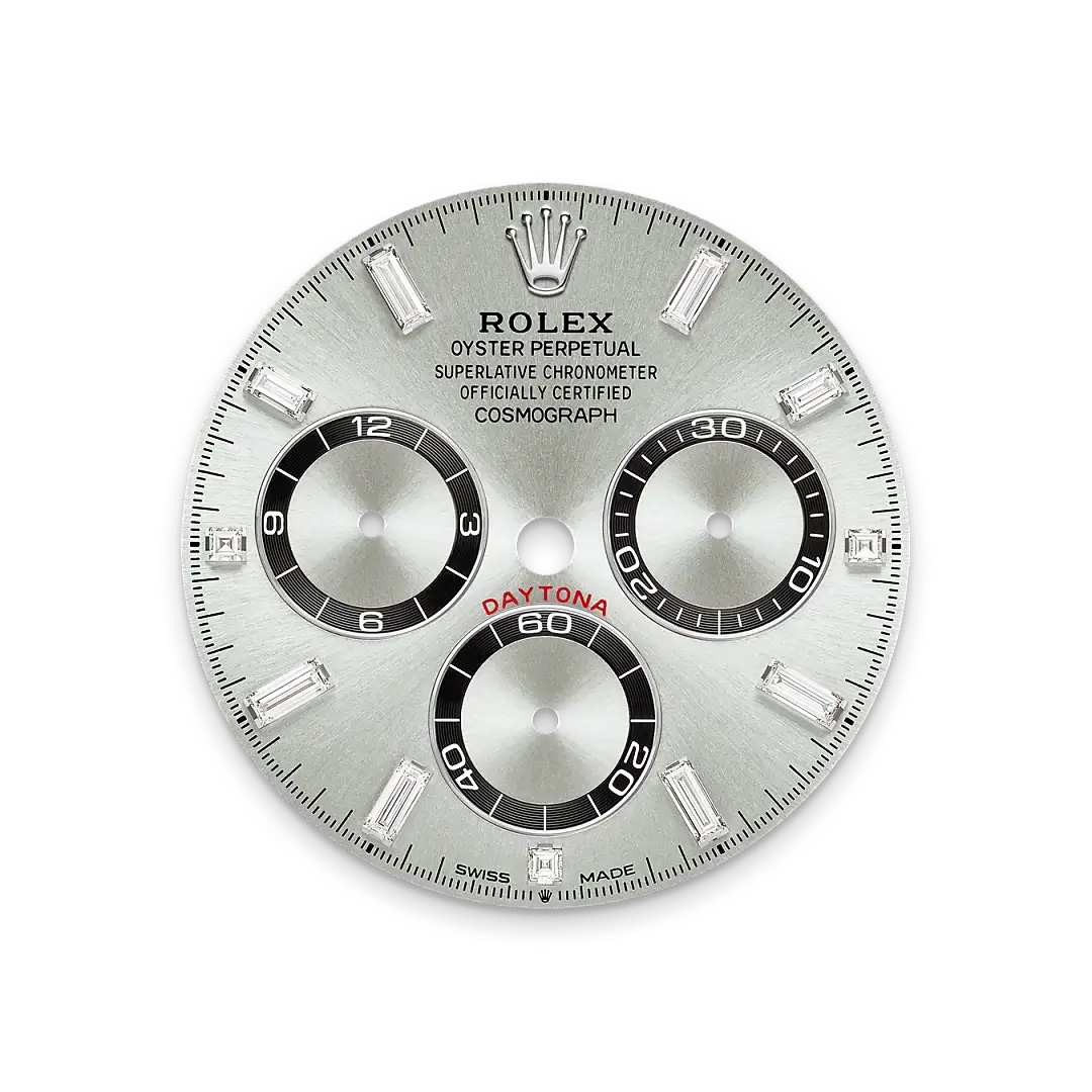 Rolex Cosmograph Daytona in 18 ct white gold with lugs set with diamonds, M126539TBR-0002 - Swiss Time Square