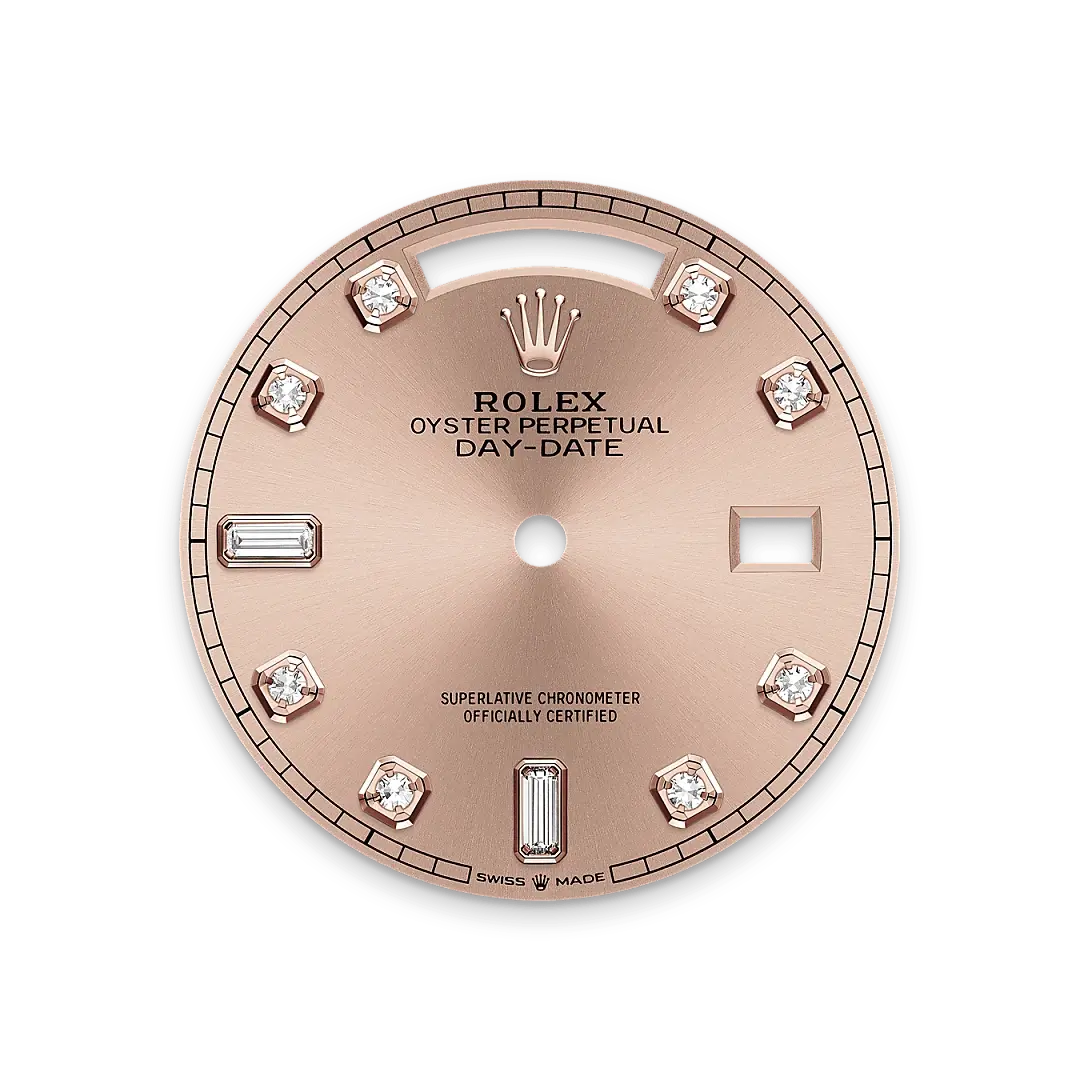 Rolex Day-Date in 18 ct Everose gold, M128235-0009 - Swiss Time Square