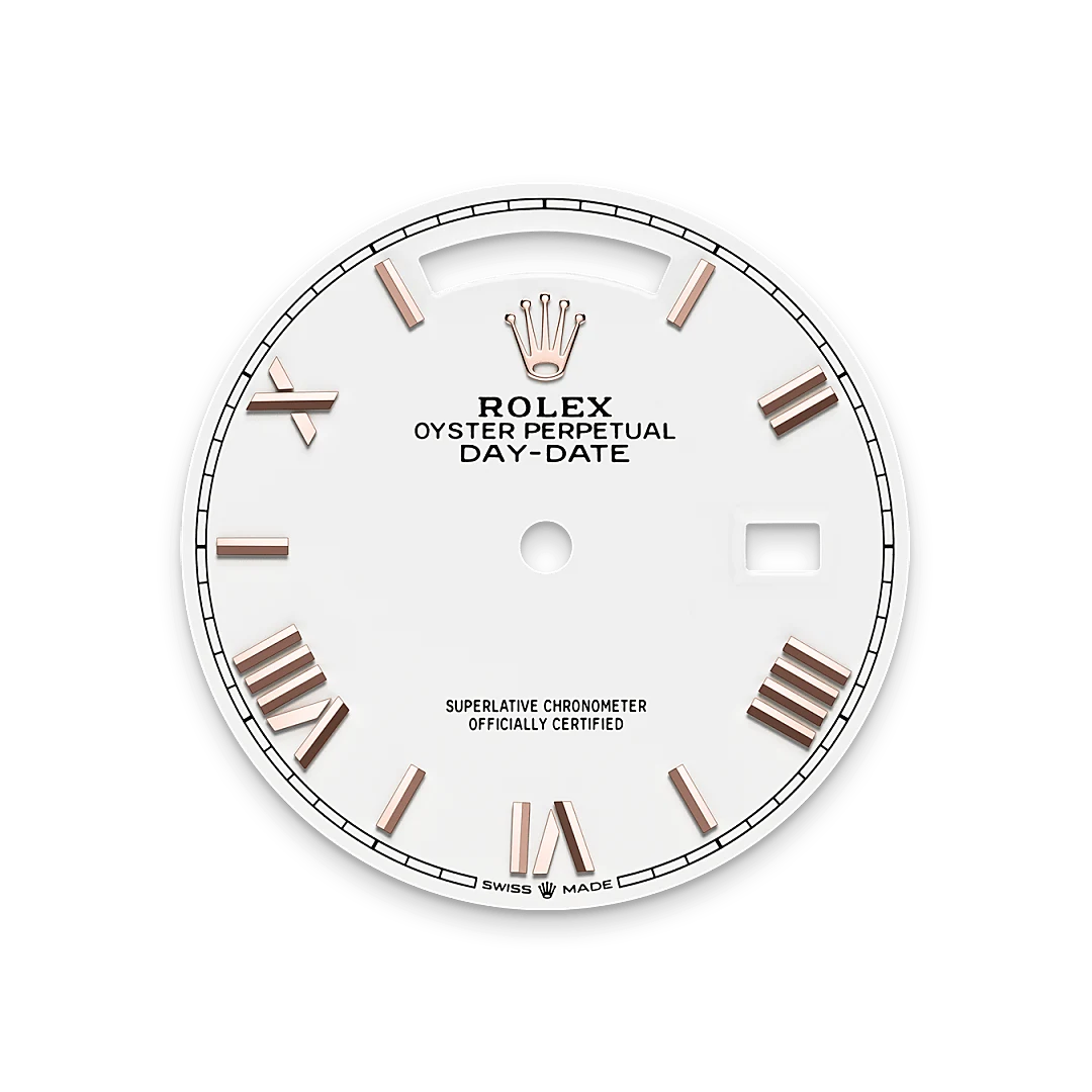 Rolex Day-Date in 18 ct Everose gold, M128235-0070 - Swiss Time Square