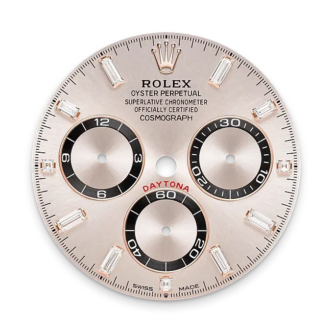 Rolex Cosmograph Daytona in 18 ct Everose gold with lugs set with diamonds, M126535TBR-0002 - Swiss Time Square