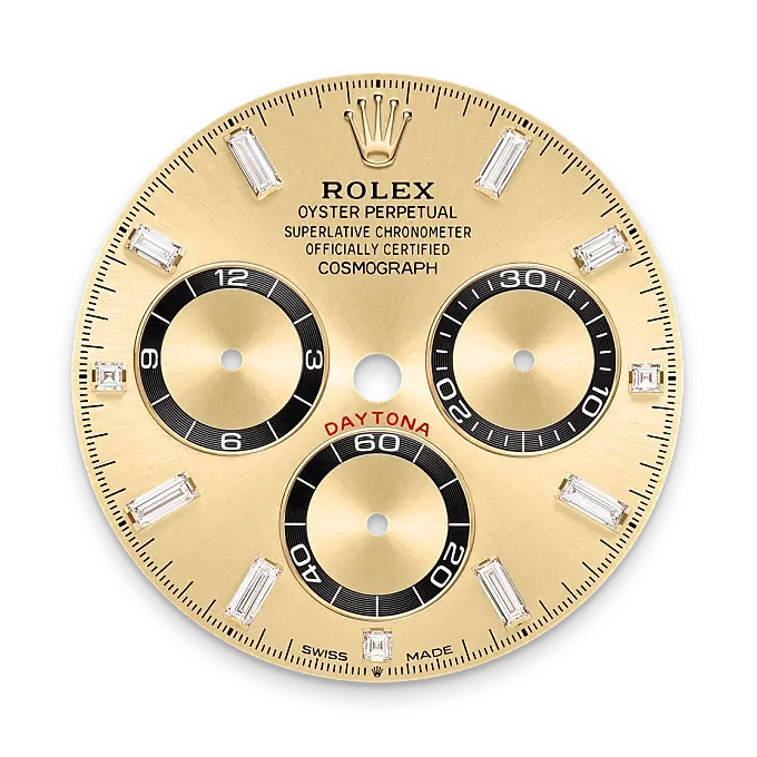 Rolex Cosmograph Daytona in 18 ct yellow gold with lugs set with diamonds, M126538TBR-0004 - Swiss Time Square