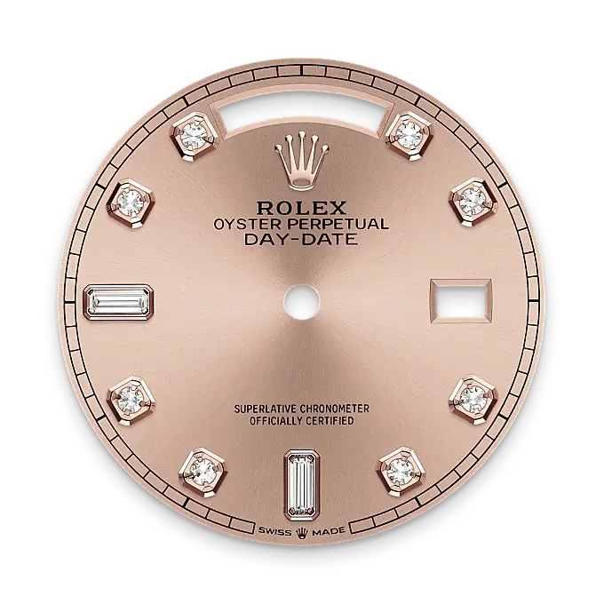 Rolex Day-Date in 18 ct Everose gold, M128235-0009 - Swiss Time Square