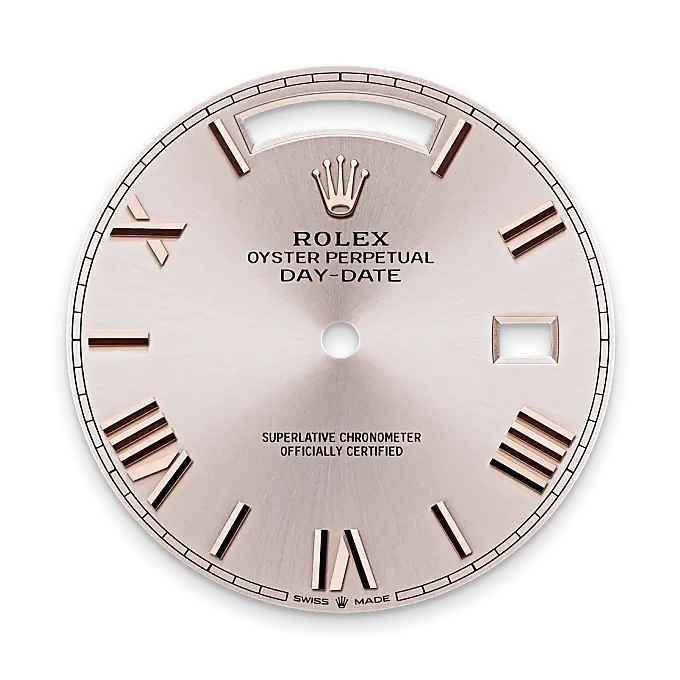 Rolex Day-Date in 18 ct Everose gold, M228235-0001 - Swiss Time Square