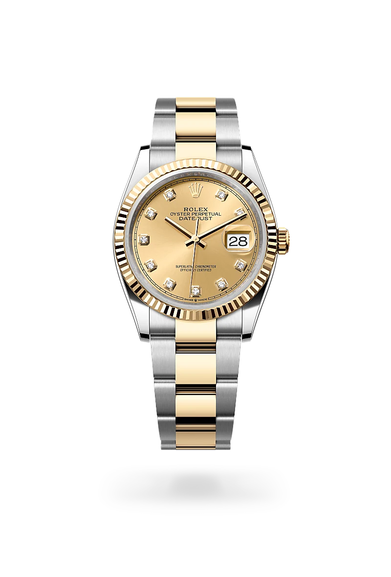 Rolex Datejust in Yellow Rolesor - combination of Oystersteel and yellow gold - Swiss Time Square