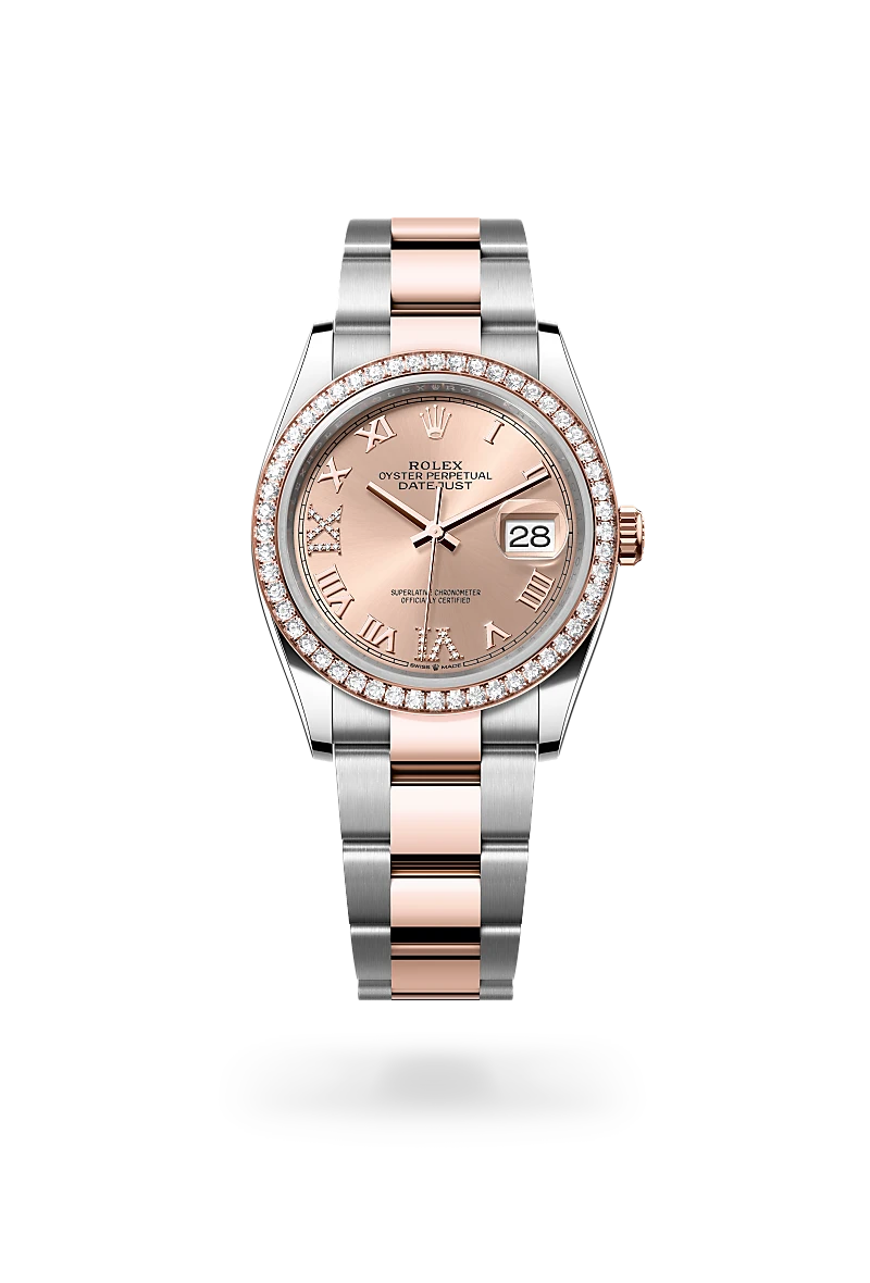 Rolex Datejust in Everose Rolesor - combination of Oystersteel and Everose gold - Swiss Time Square