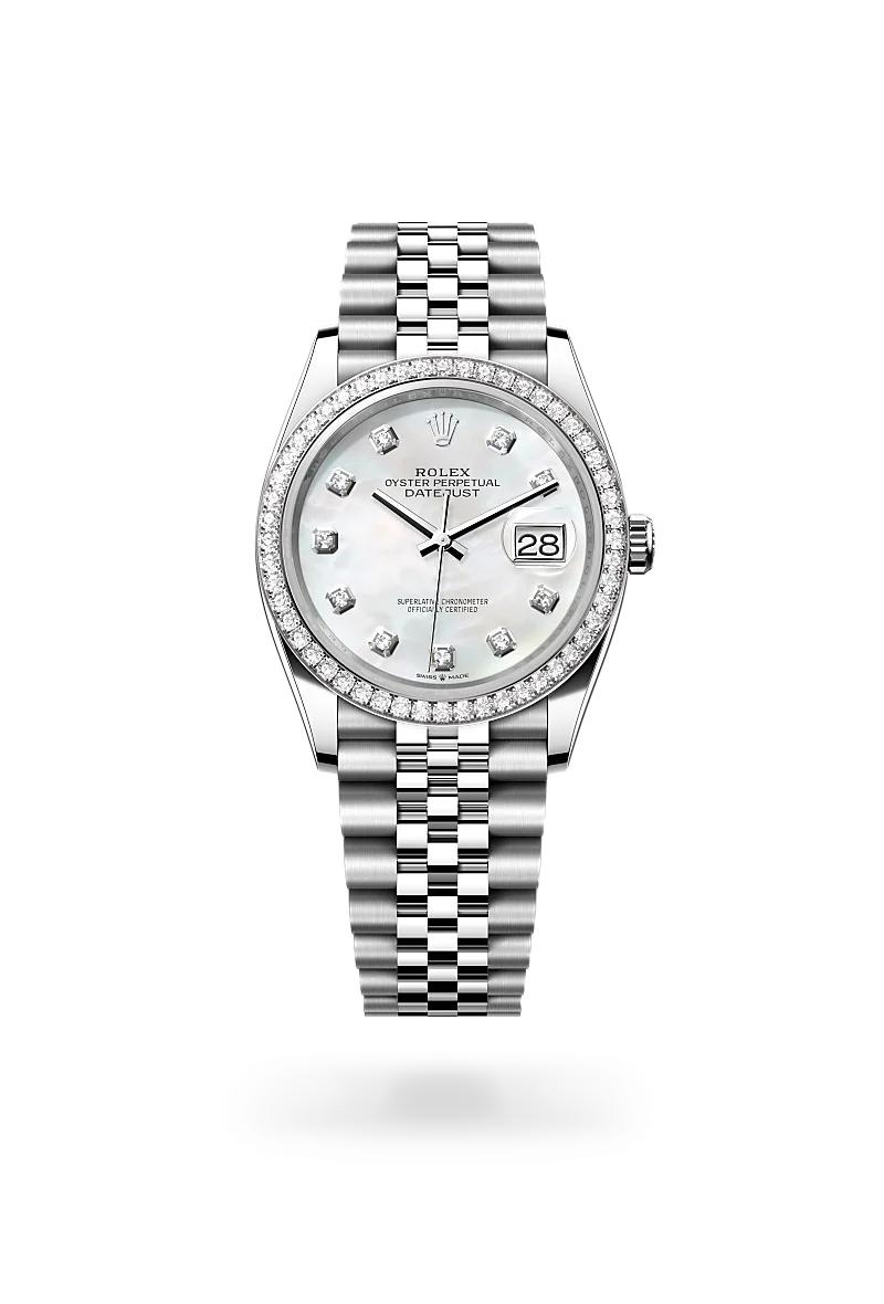 Rolex Datejust in White Rolesor - combination of Oystersteel and white gold - Swiss Time Square