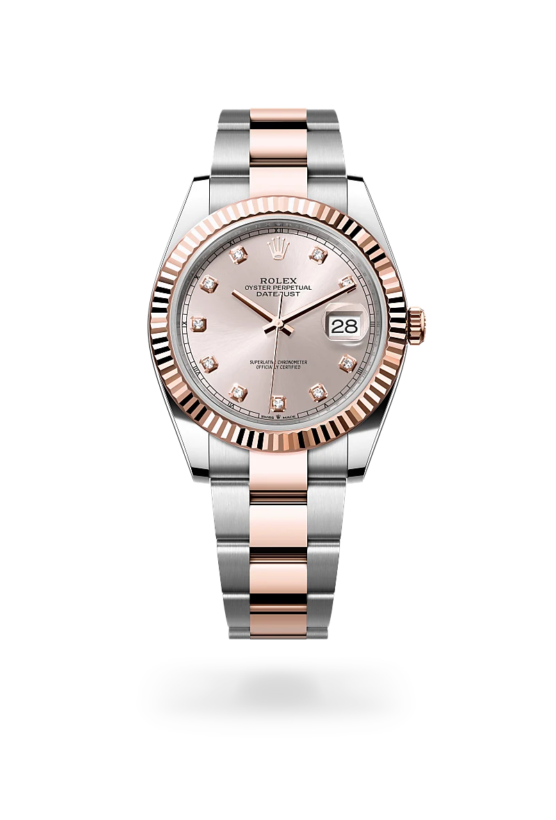 Rolex Datejust in Everose Rolesor - combination of Oystersteel and Everose gold - Swiss Time Square