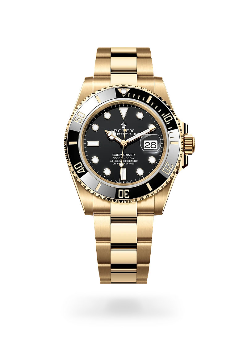 Rolex Submariner in 18 ct yellow gold - Swiss Time Square