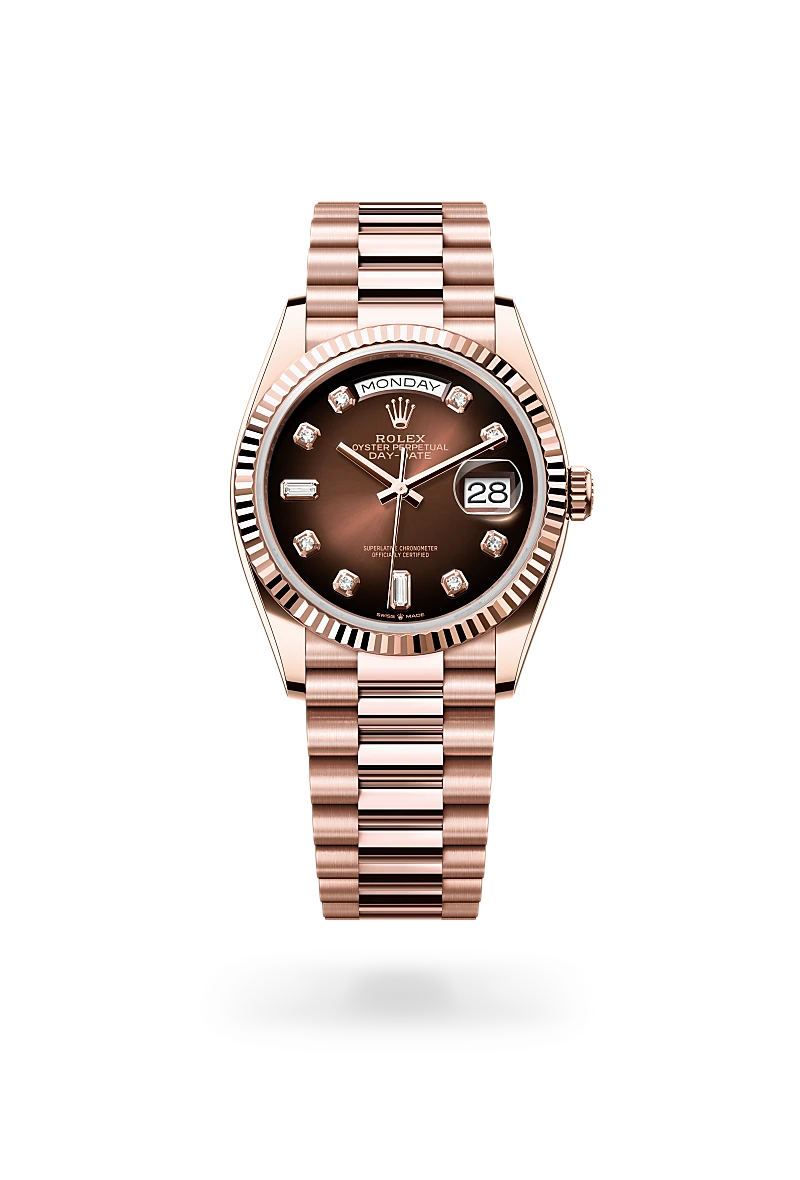 Rolex Day-Date in 18 ct Everose gold - Swiss Time Square