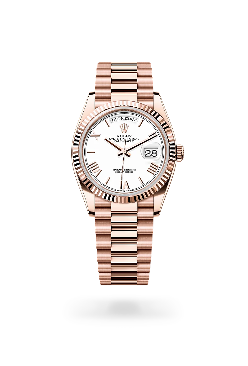 Rolex Day-Date in 18 ct Everose gold - Swiss Time Square