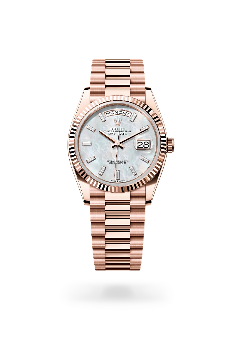 Rolex Day-Date in 18 ct Everose gold - Swiss Time Square