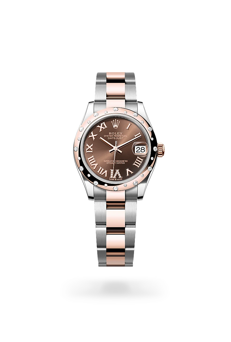 Rolex Datejust in Everose Rolesor - combination of Oystersteel and Everose gold - Swiss Time Square