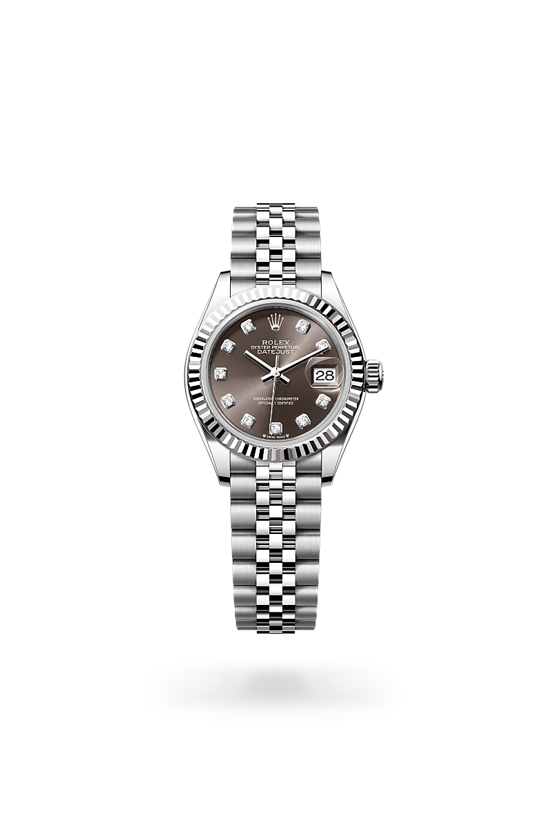 Rolex Lady-Datejust in White Rolesor - combination of Oystersteel and white gold - Swiss Time Square