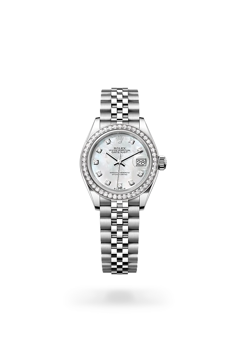 Rolex Lady-Datejust in White Rolesor - combination of Oystersteel and white gold - Swiss Time Square