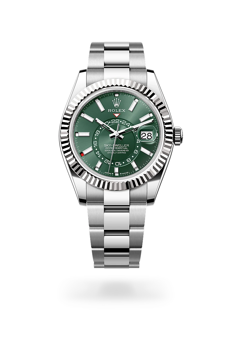 Rolex Sky-Dweller in White Rolesor - combination of Oystersteel and white gold - Swiss Time Square