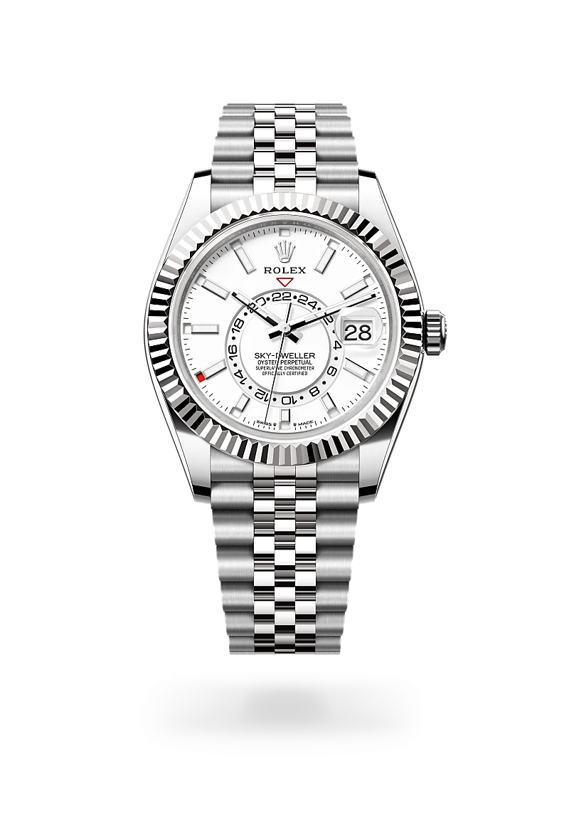 Rolex Sky-Dweller in White Rolesor - combination of Oystersteel and white gold - Swiss Time Square