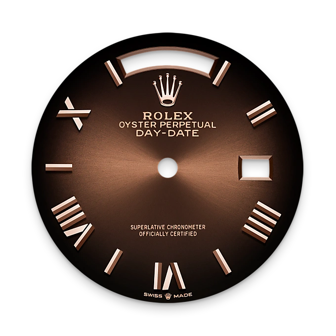 Rolex Day-Date in 18 ct Everose gold, M128235-0075 - Swiss Time Square