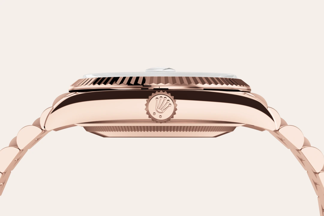 Rolex Day-Date in 18 ct Everose gold, M128235-0075 - Swiss Time Square
