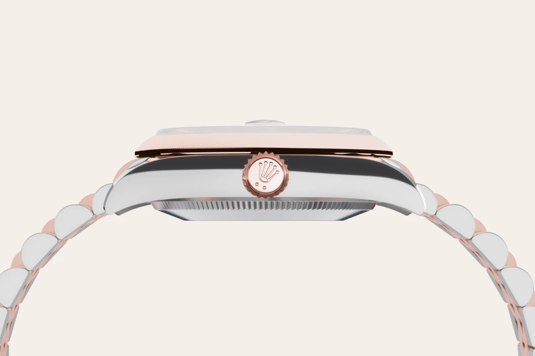 Rolex Datejust in Everose Rolesor - combination of Oystersteel and Everose gold, M278241-0010 - Swiss Time Square
