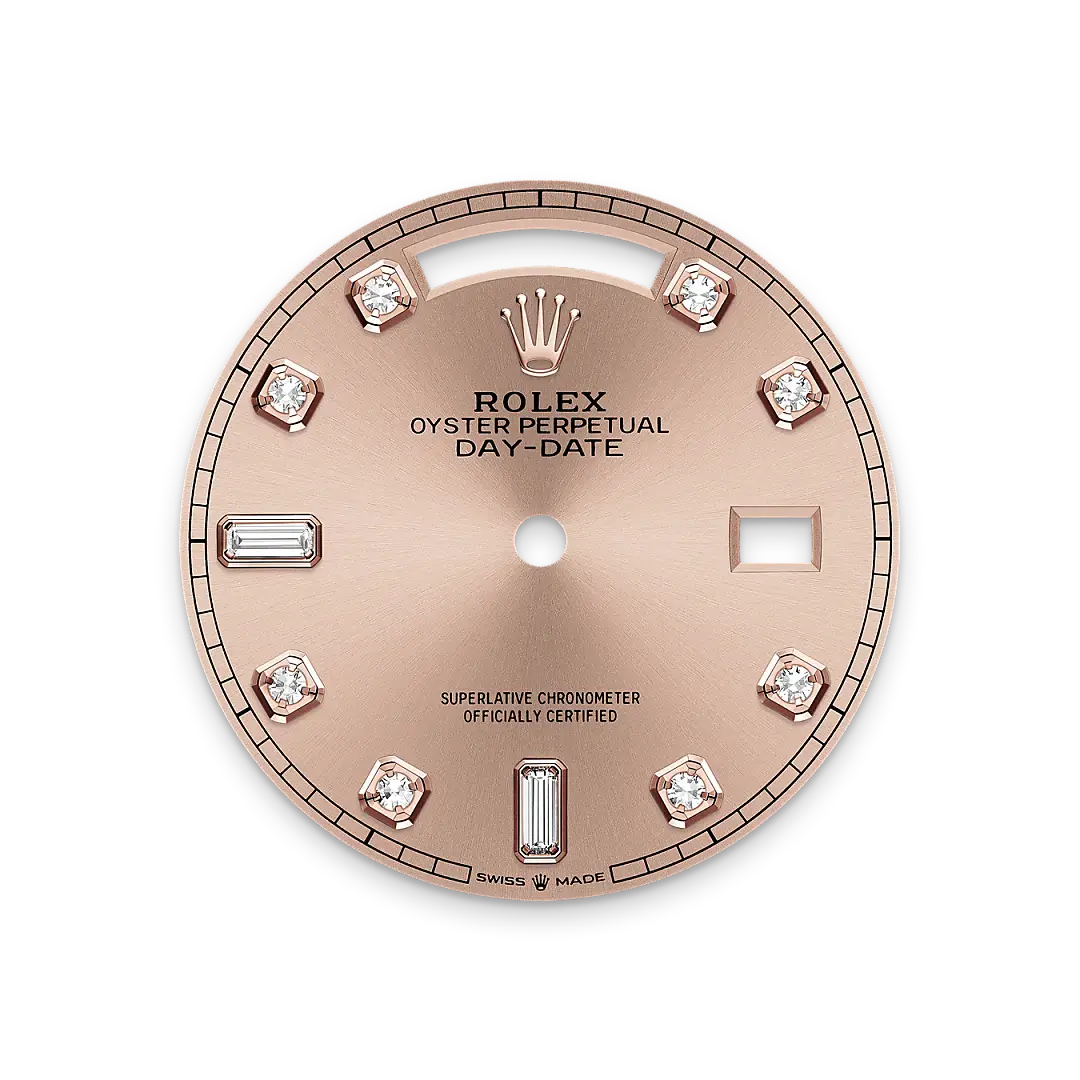 Rolex Day-Date in 18 ct Everose gold, M128235-0009 - Swiss Time Square
