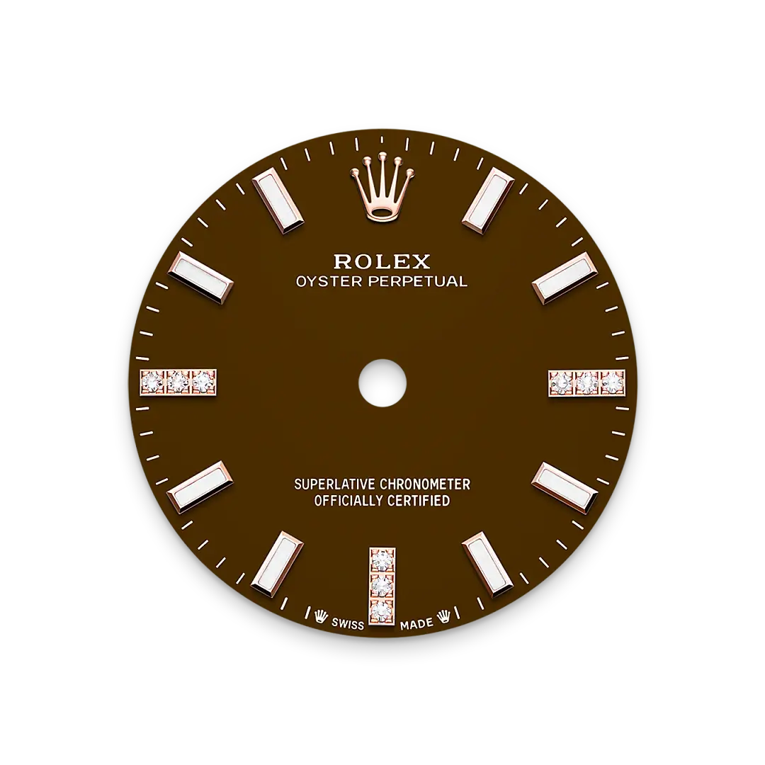 Rolex Oyster Perpetual in 18 ct Everose gold, M276245RBR-0002 - Swiss Time Square