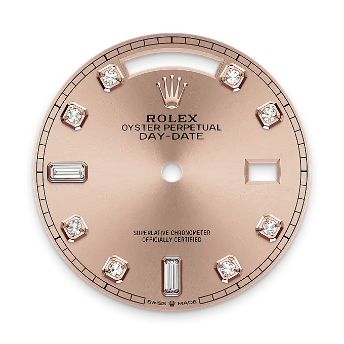 Rolex Day-Date in 18 ct Everose gold, M128345RBR-0009 - Swiss Time Square
