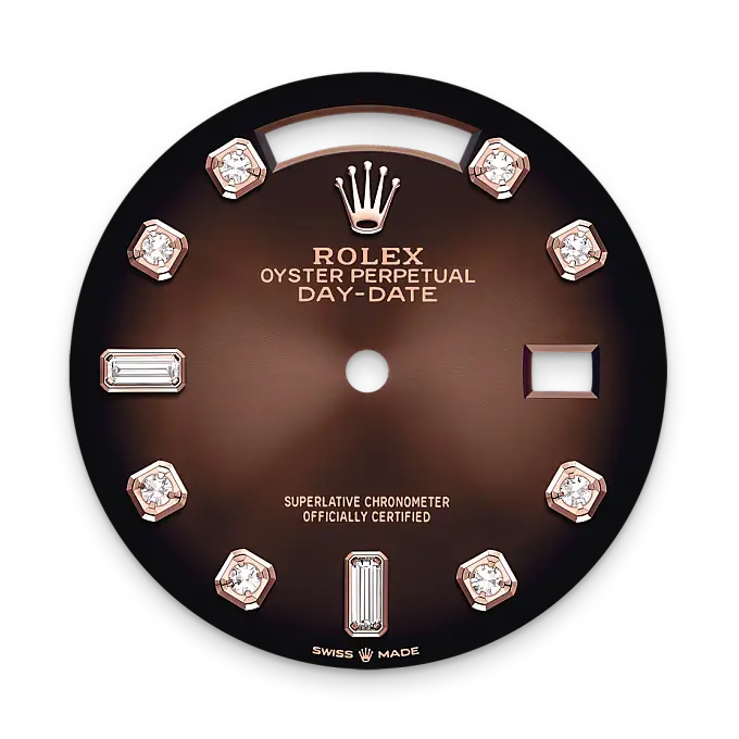 Rolex Day-Date in 18 ct Everose gold, M128395TBR-0004 - Swiss Time Square