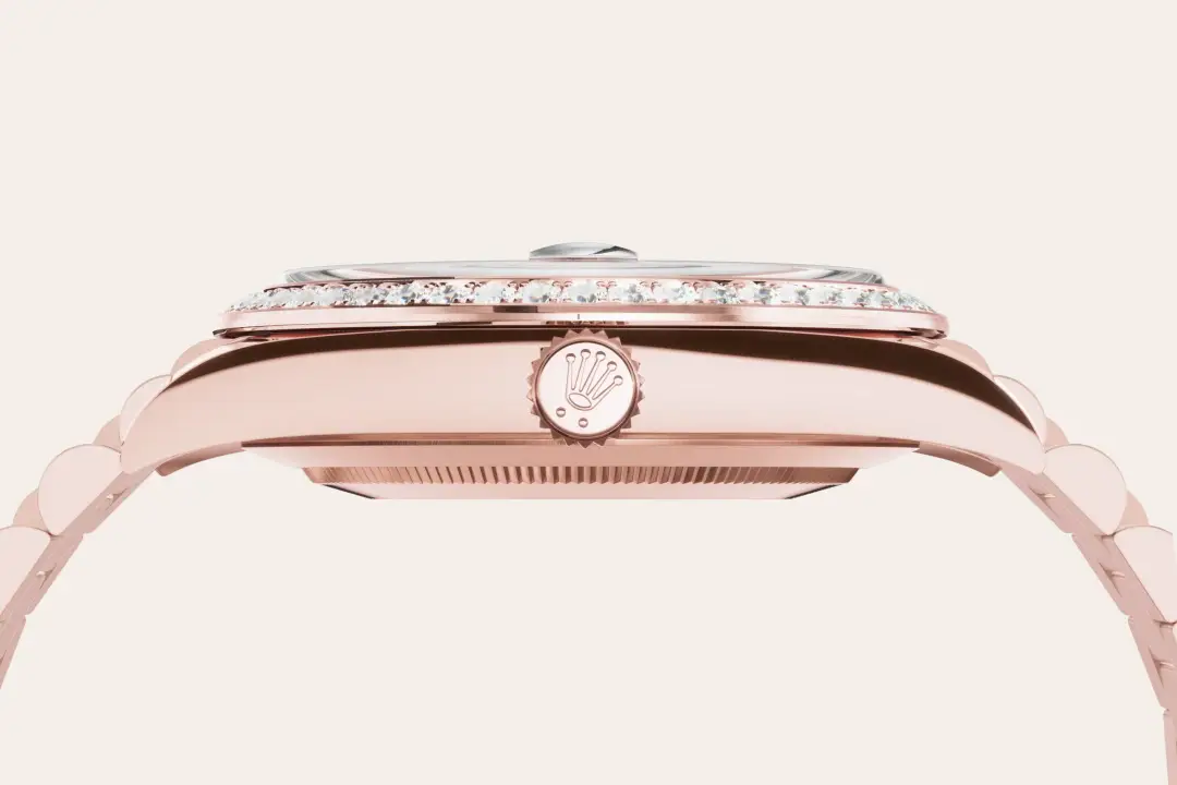 Rolex Day-Date in 18 ct Everose gold, M228345RBR-0002 - Swiss Time Square