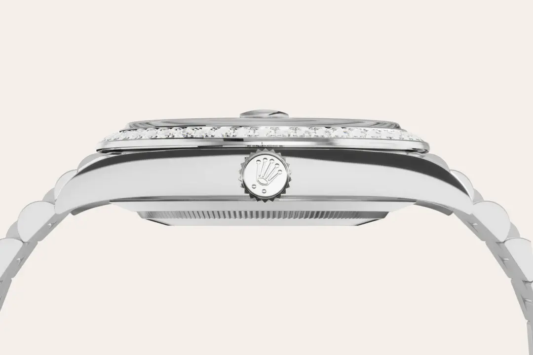 Rolex Day-Date in 18 ct white gold, M228349RBR-0036 - Swiss Time Square