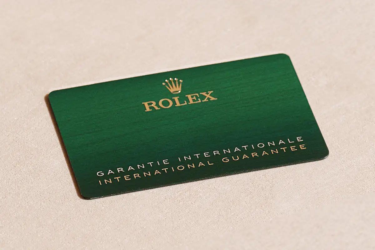Rolex Guarantee - Swiss Time Square
