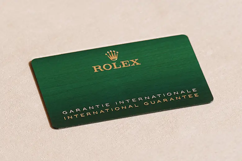 Rolex Guarantee - Swiss Time Square